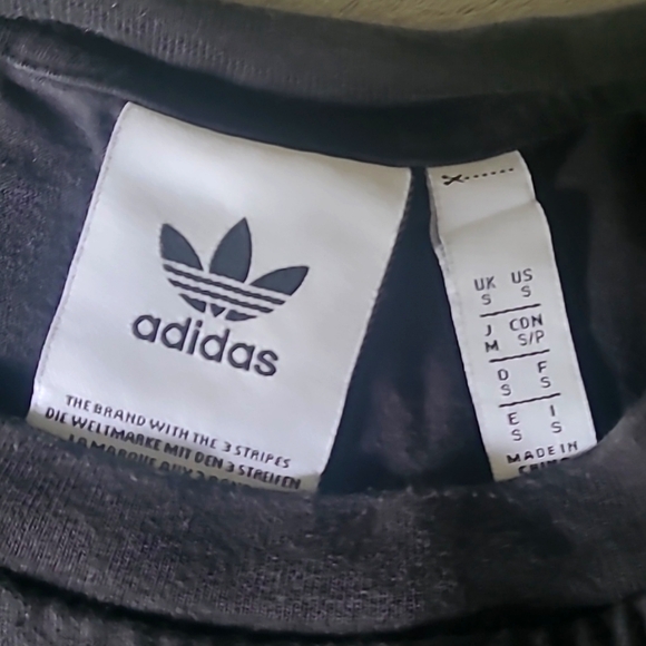 Adidas Black Short Sleeve Tee Casual Sportswear - Picture 3 of 3